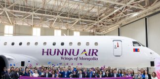 Azorra delivers Mongolia’s first Embraer E195-E2