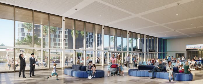 Gold Coast Airport terminal expansion - arrivals hall