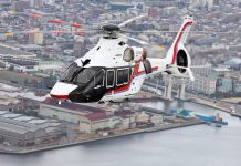 Hiroshima City Fire Services Bureau becomes first firefighting operator of Airbus H160 helicopter H for Hiroshima City Fire Services Copyrights Airbue Helicopters Frederic Tatin